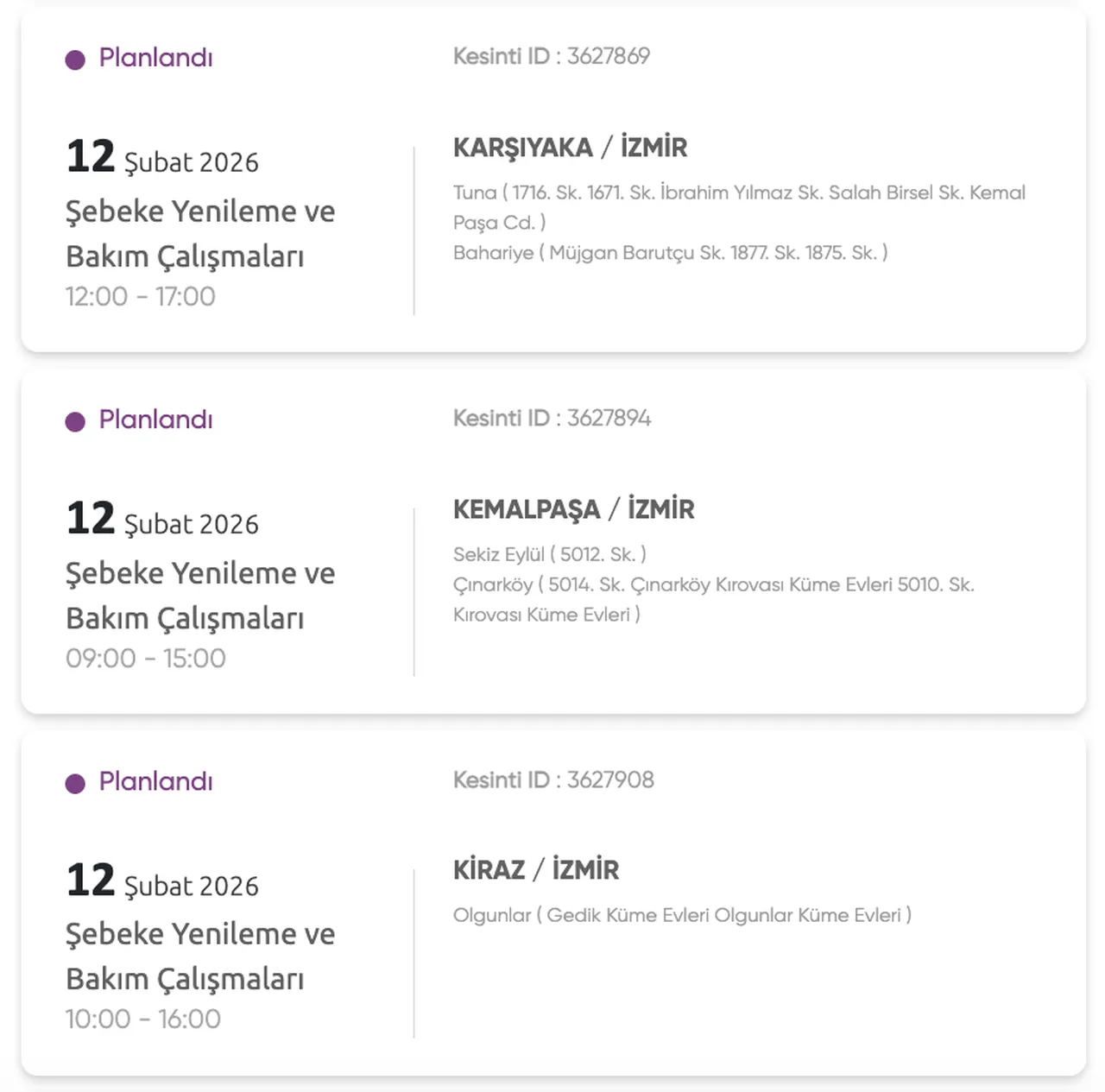 Gediz elektrik kesintisi 12 Şubat: İzmirde elektrikler ne zaman gelecek?