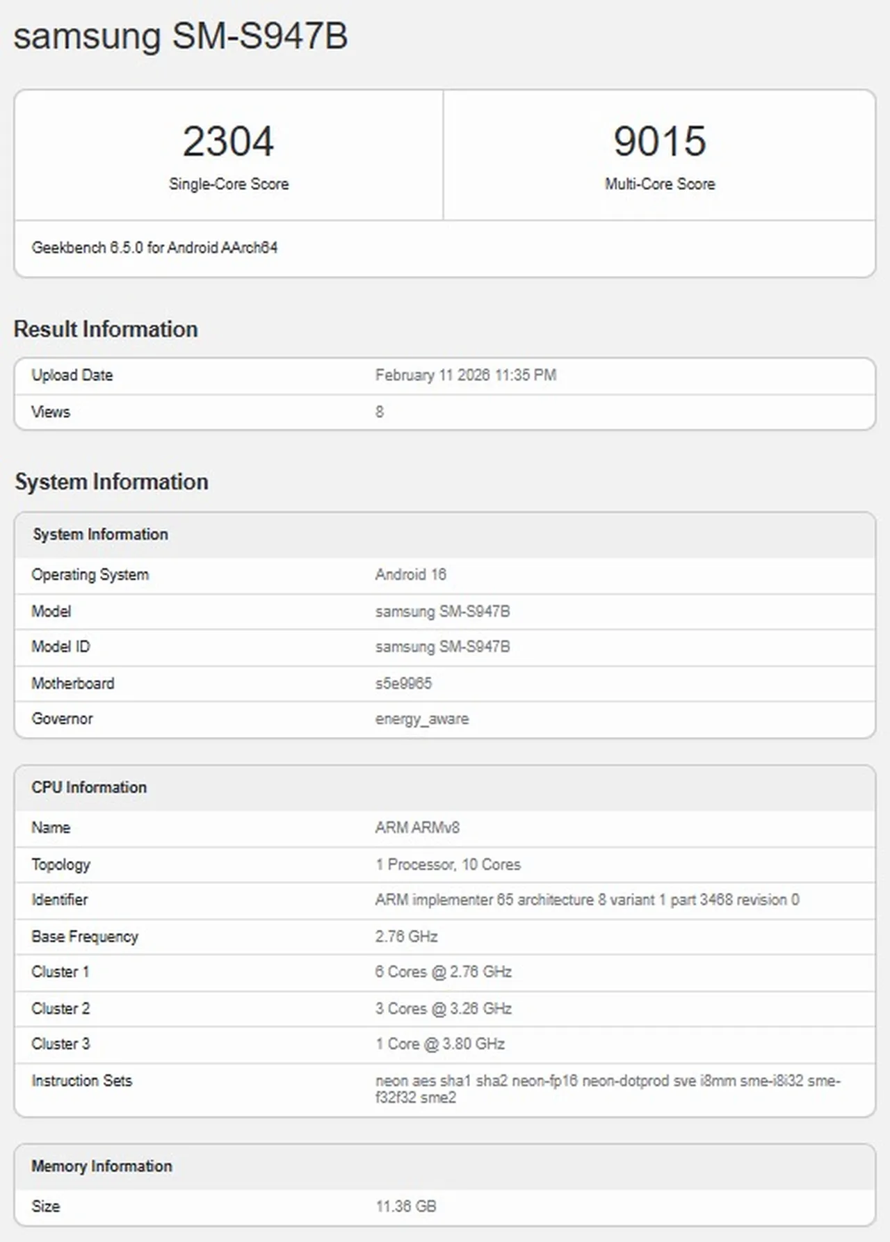 Tanıtım öncesi sızdı: Galaxy S26 Plus’ın performansı belli oldu