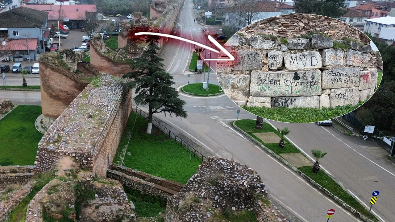 Tarihi surlarda büyük skandal! 