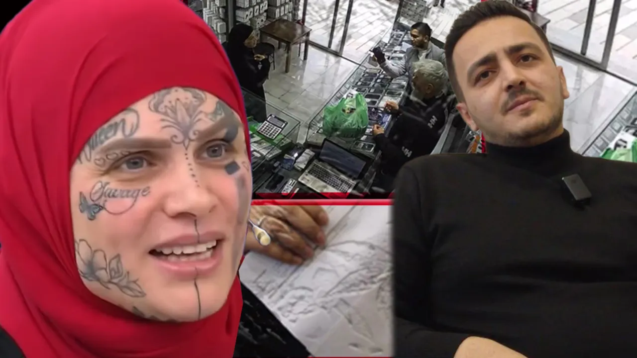 Yüzü dövmeli kadının suçlamalarına cevap… Ailesiyle tehdit edip para istemiş!