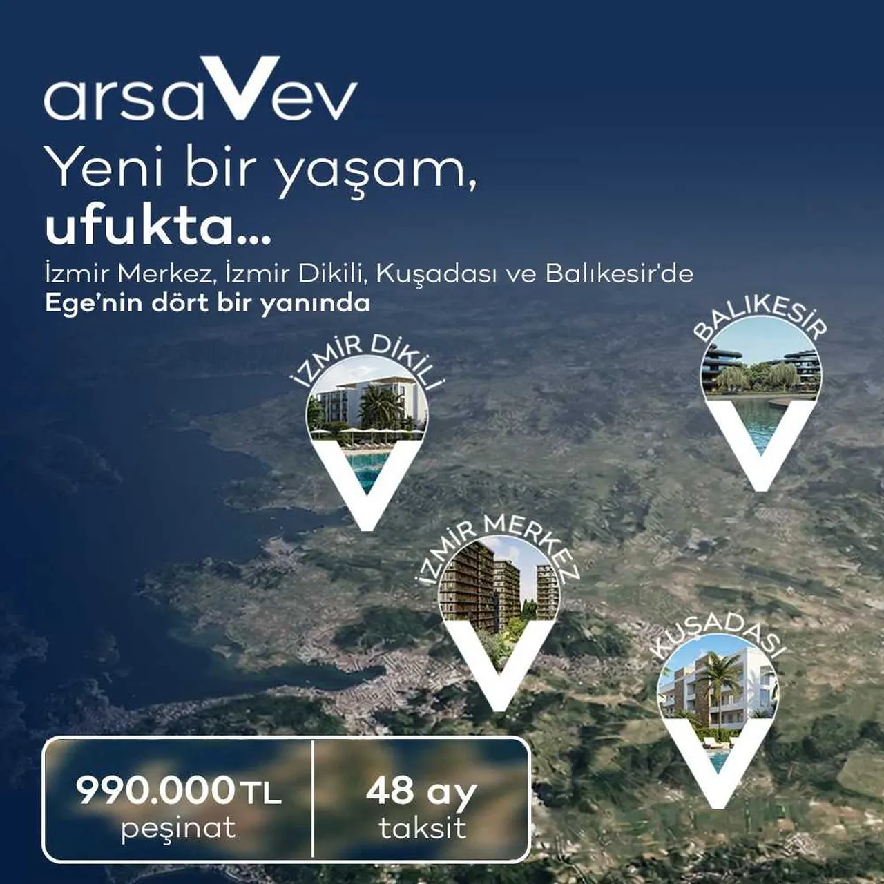 arsaVev’den Ege’de yeni bir hayat  kurma fırsatı