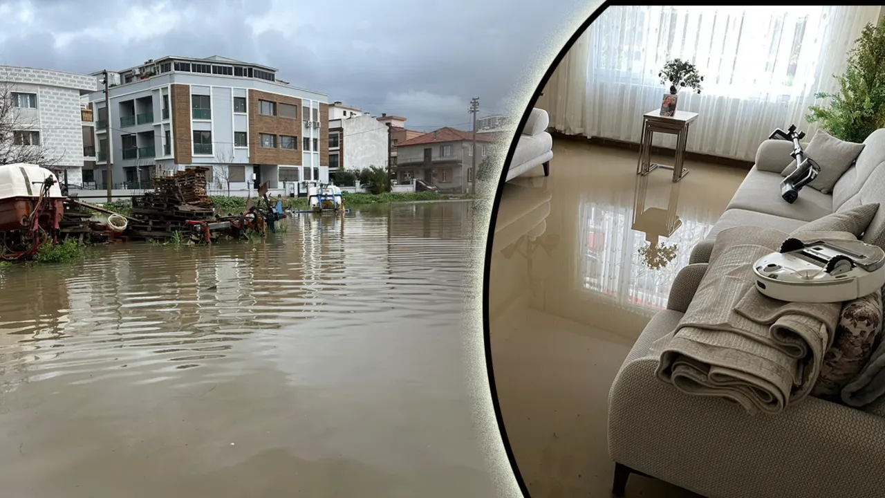 Meteoroloji sarı kodlu uyarmıştı! İzmir’de de her şey sular altında