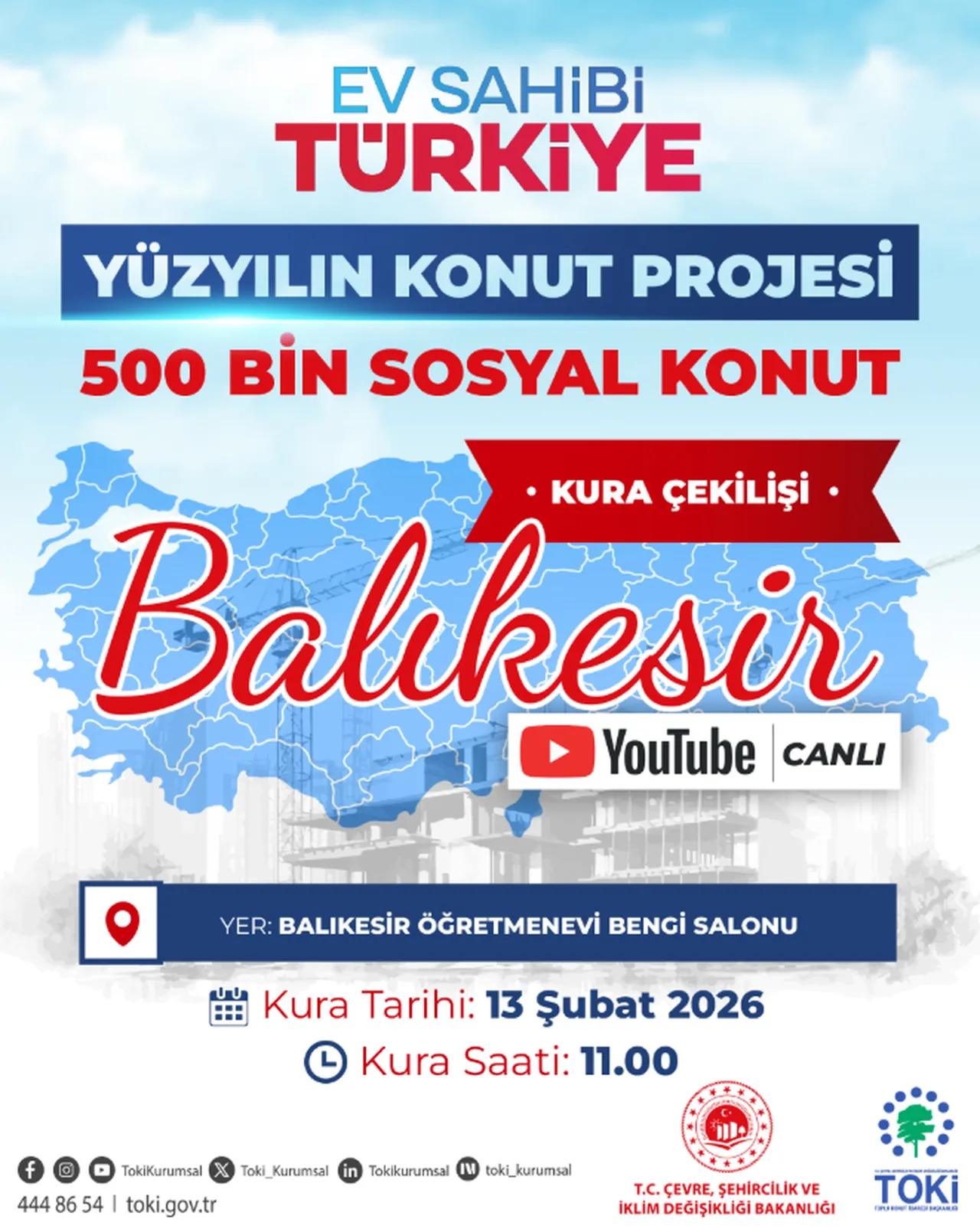 TOKİ Balıkesir kura sonuçları isim listesi sorgulama! Kura çekilişi canlı yayında gerçekleşiyor