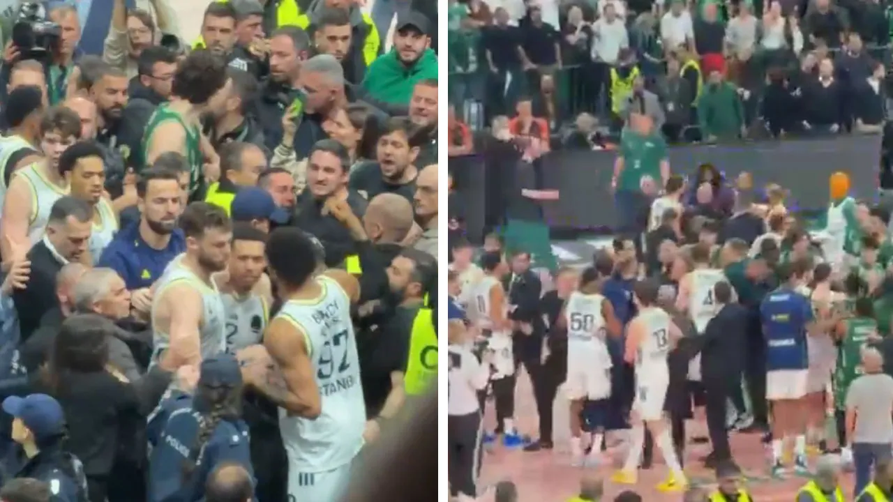 Fenerbahçe kazandı, Atina'da kavga çıktı: Hazmedemediler