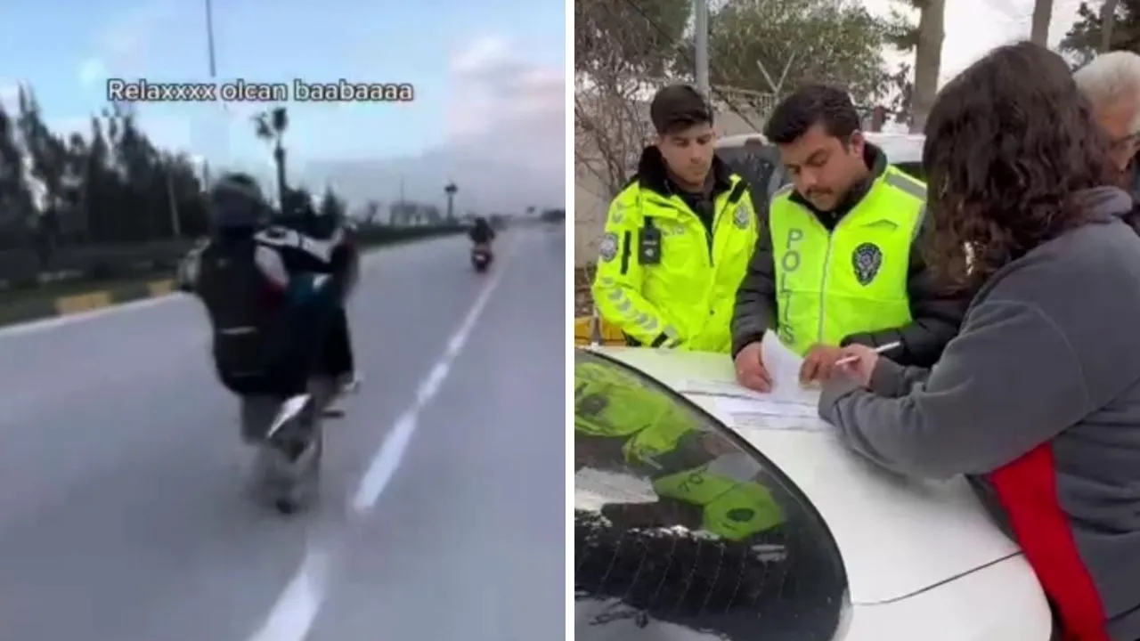 Kadın sürücü şov görüntülerini 'Relax olacaksın baba' notuyla paylaştı! Cezadan kurtulamadı