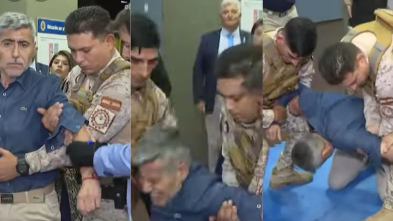 Arjantinli Bakan canlı yayında çarpıldı!