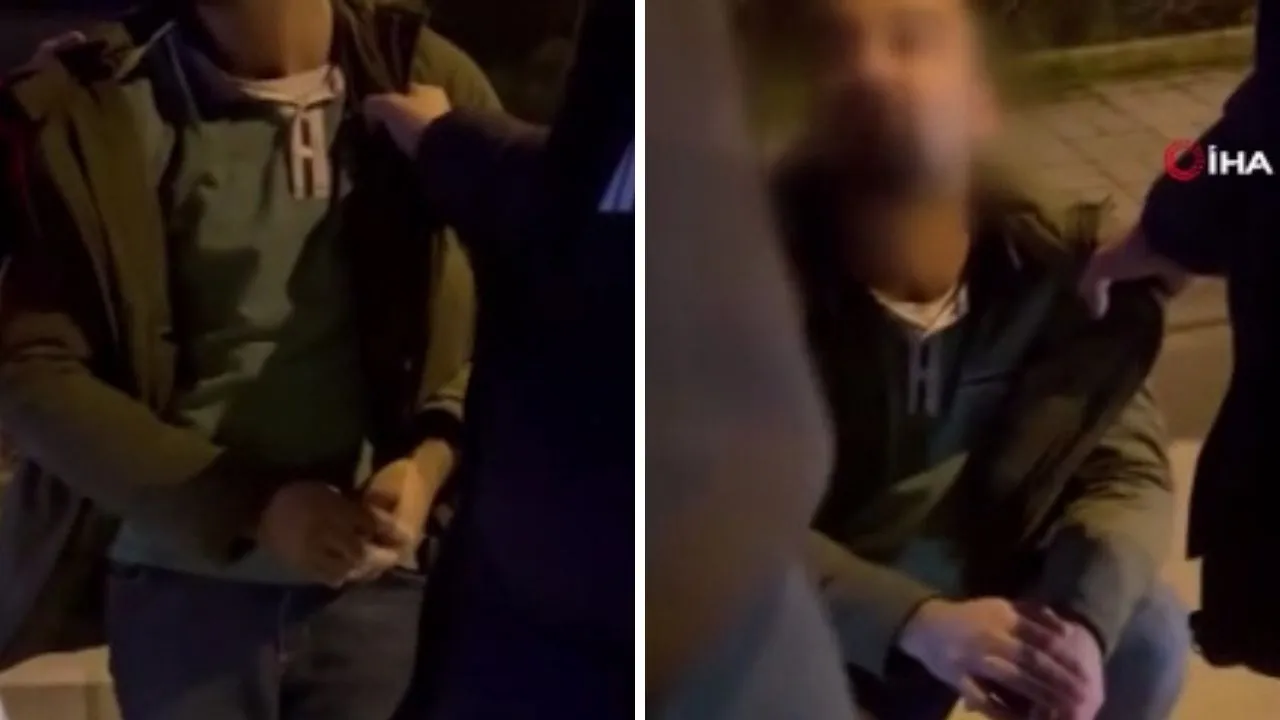 Arnavutköy'de çirkin olay! Genç kadın kendini görüntüleyen şahsı tekmeledi