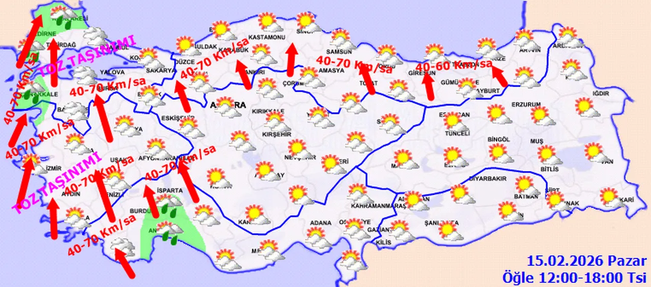 Bugün yağmur yağacak mı? 15 Şubat Pazar Türkiye geneli hava durumu