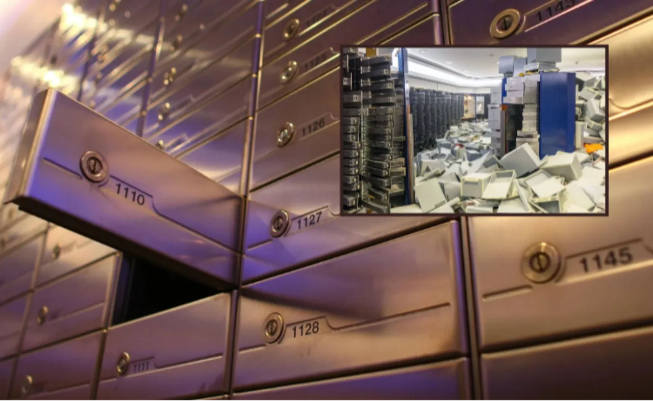 Gündüz vakti gizemli sıvı ile banka soydular! 14 kasa birden patladı!