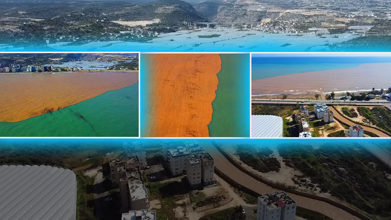 18 ilde sel sonrası korkutan manzara! Akdeniz’in yarısını çamur kapladı 