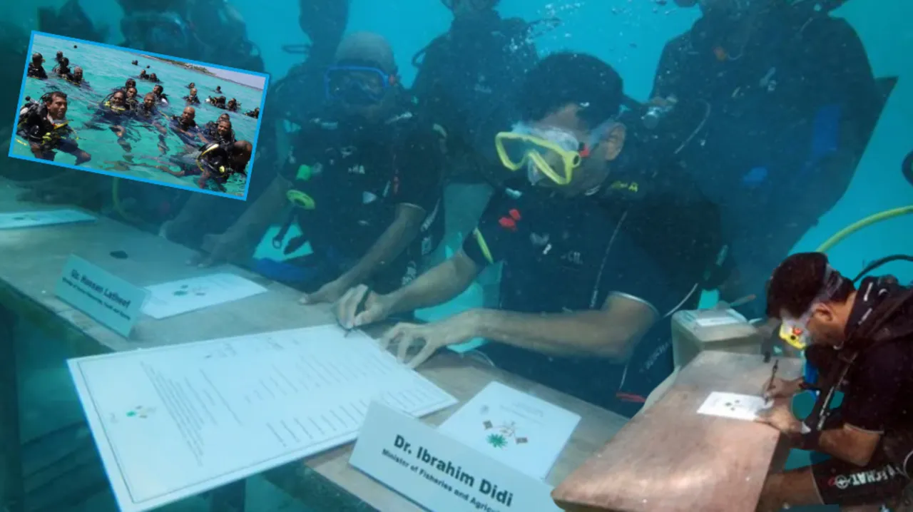 Bu ülkede Bakanlar Kurulu okyanusun dibinde toplandı! 