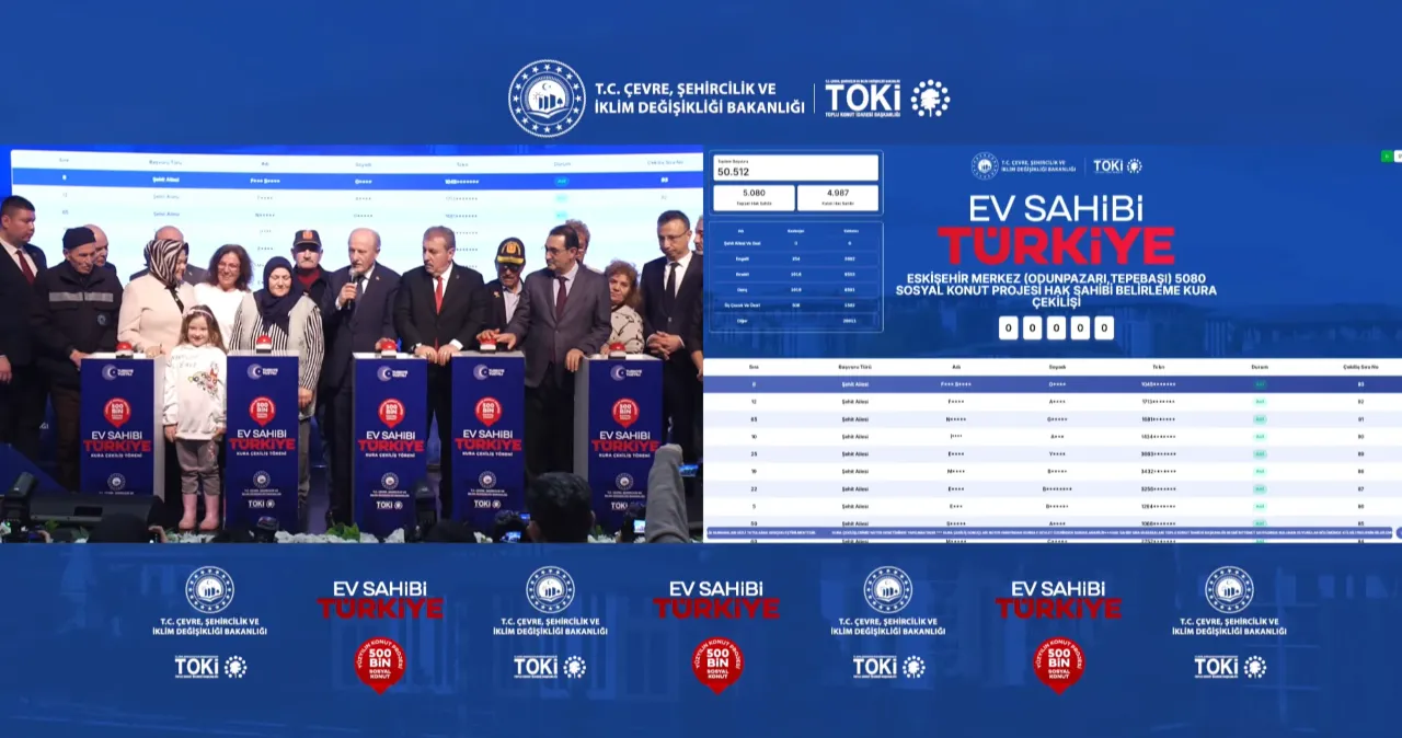 Eskişehir TOKİ kura sonucu açıklandı! TOKİ Eskişehir kura çekimi asil/yedek isim listesi sorgulama ekranı