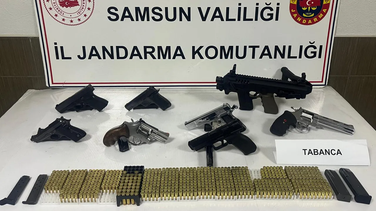 Samsun'da çok sayıda mühimmat ele geçirildi!