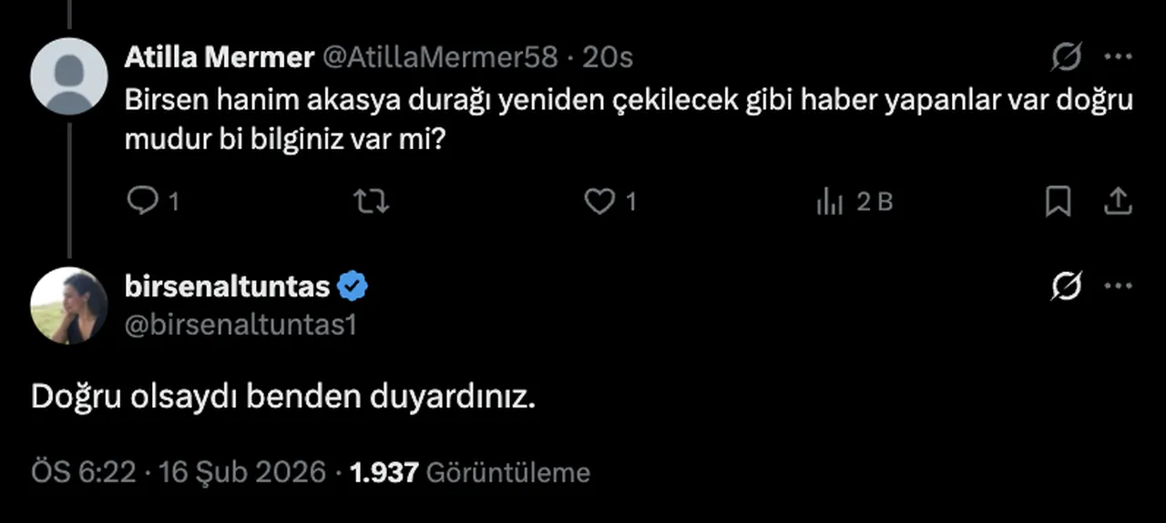 Akasya Durağı yeniden başlayacak mı? İşte beklenen açıklama!