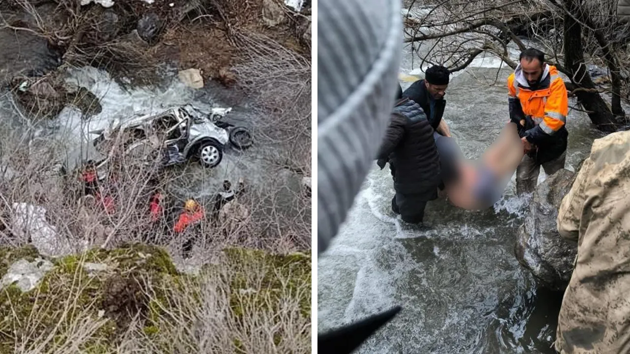 Güroymak'ta otomobil uçuruma yuvarlandı! 3 ölü, 5 ağır yaralı