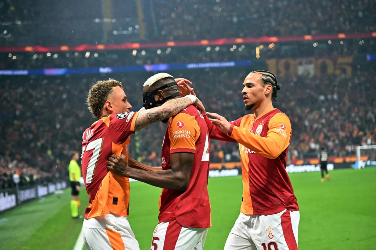 Galatasaraylı oyuncuların gol sevinci