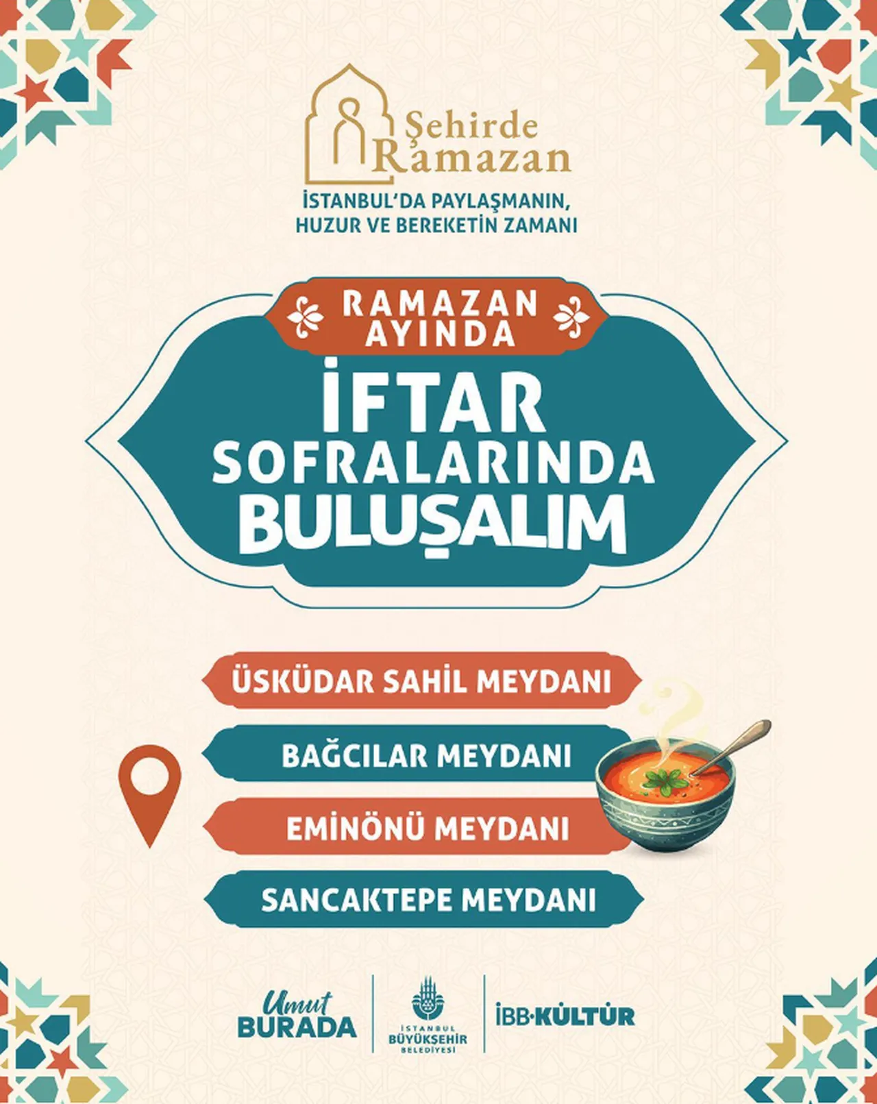 İstanbulda iftar çadırı nerede kuruluyor? İstanbul ücretsiz iftar yerleri
