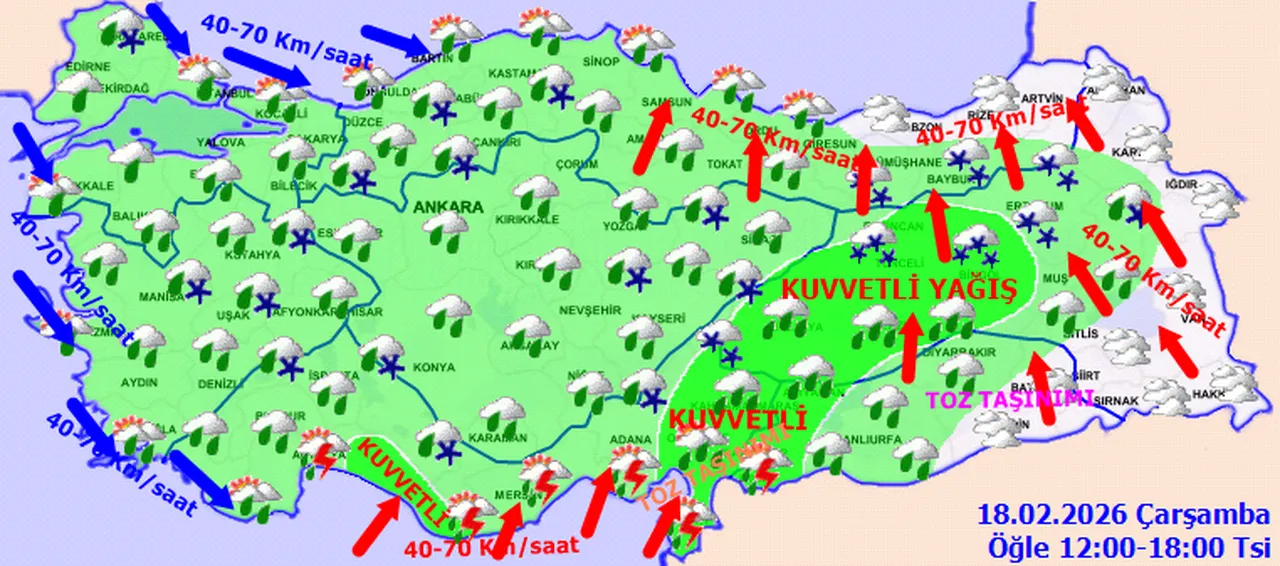 Meteoroloji uyardı, 38 ilde harita değişti! Hem kar hem sağanak geliyor