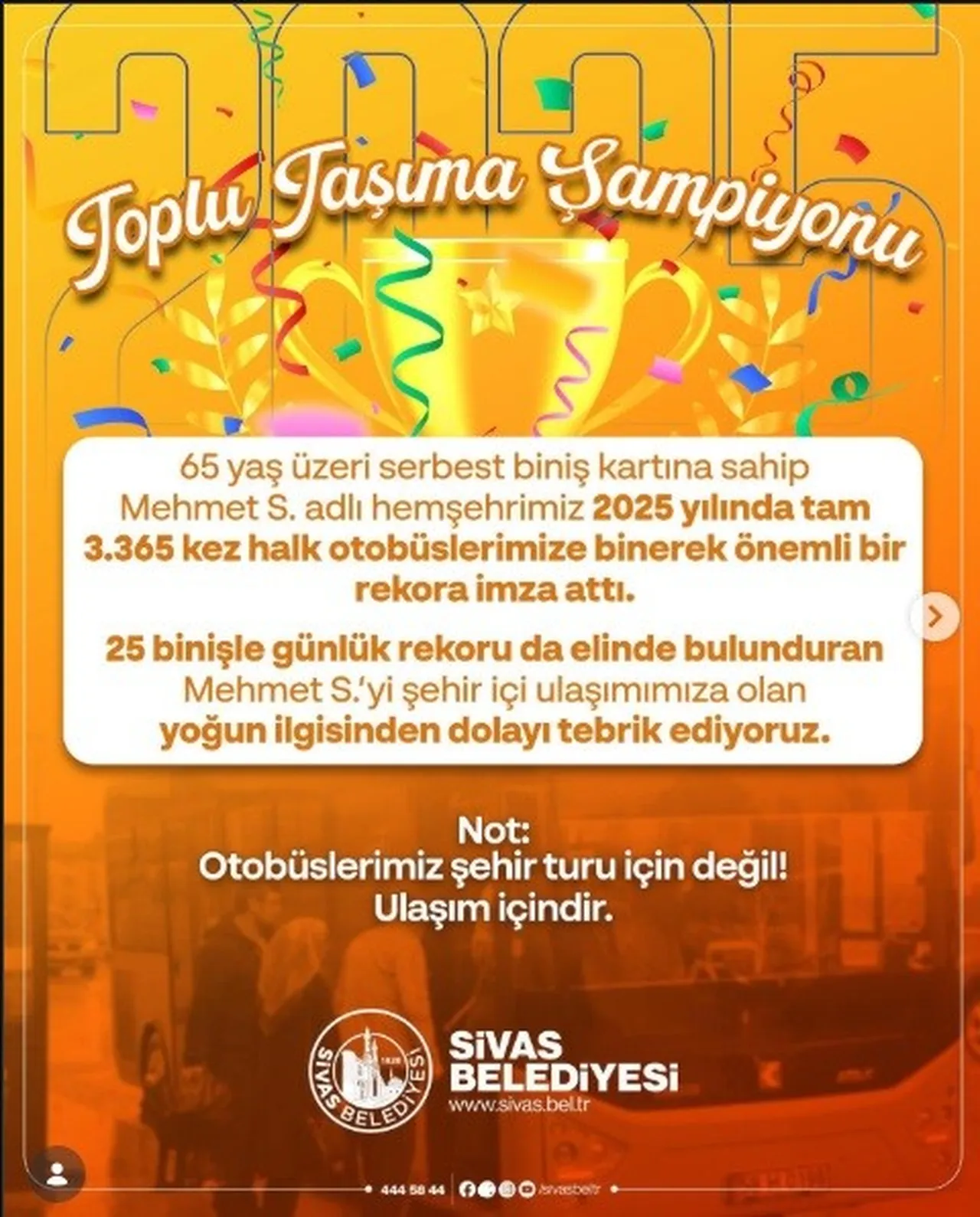 Sivas Belediyesi'nin açıklaması