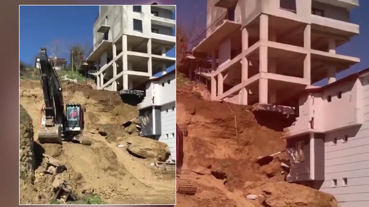 Kopan kaya gerçeği ortaya çıkardı: İki bina arasında istinat duvarı yok