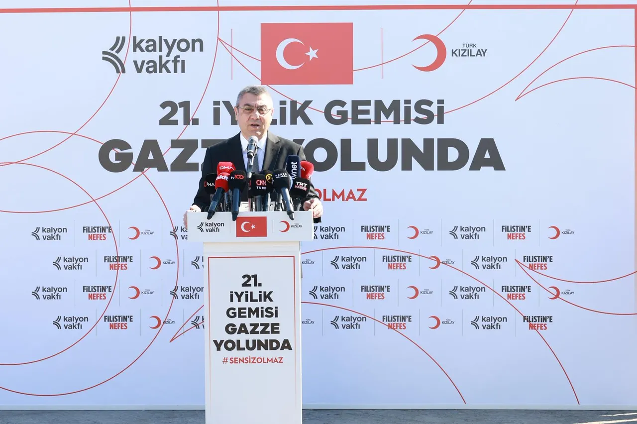 Türk Kızılay ramazan ayının ilk günü Gazze’ye en büyük iyilik gemisini yola çıkardı