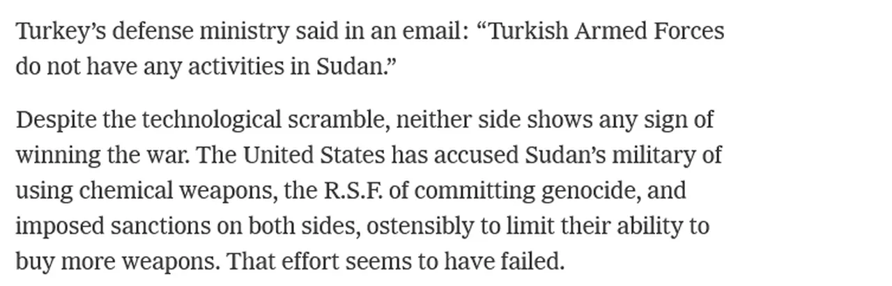 Sudan'da neler oluyor? ABD basını Bayraktar AKINCI'yı yazdı! MSB'den açıklama geldi