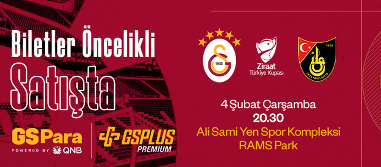 Galatasaray-İstanbulspor maç biletleri satışa çıktı mı, bilet fiyatları ne kadar? Ziraat Kupası heyecanı RAMS Parkta!