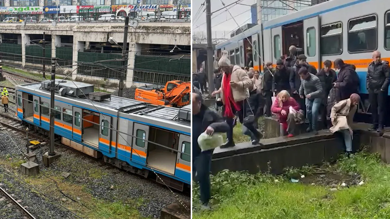 İstanbul'da metro raydan çıktı! Yolcular tahliye edildi
