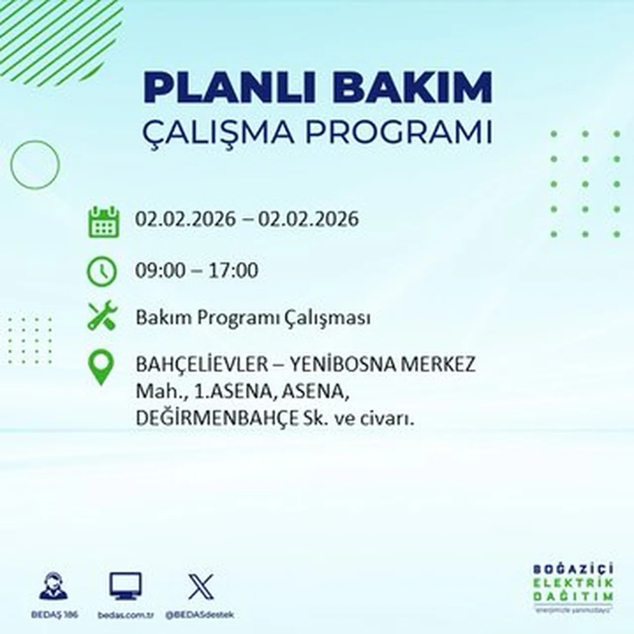 İstanbulun birçok ilçesinde saatler sürecek! Elektrikler ne zaman gelecek? BEDAŞ ilçe ilçe paylaştı!