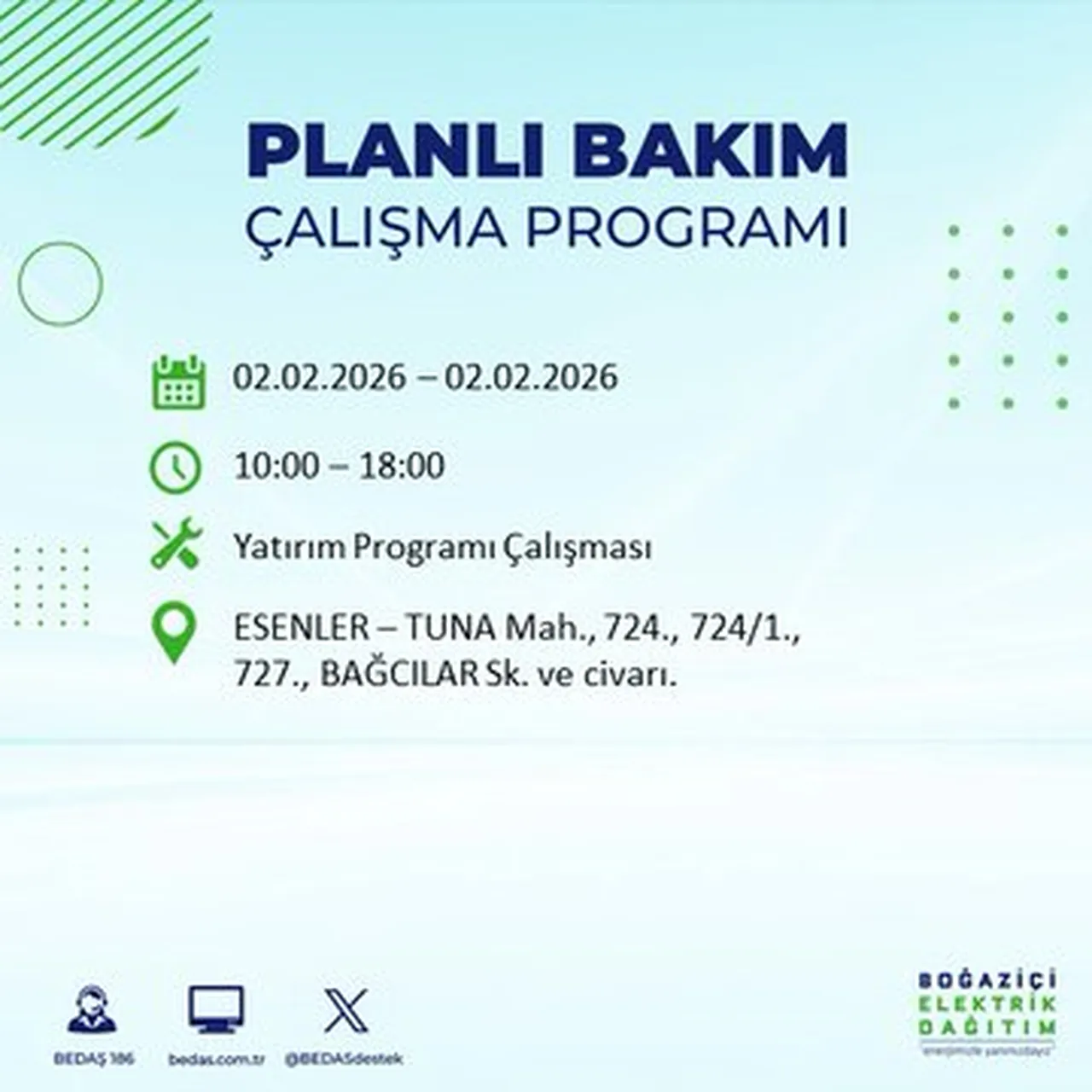 İstanbulun birçok ilçesinde saatler sürecek! Elektrikler ne zaman gelecek? BEDAŞ ilçe ilçe paylaştı!