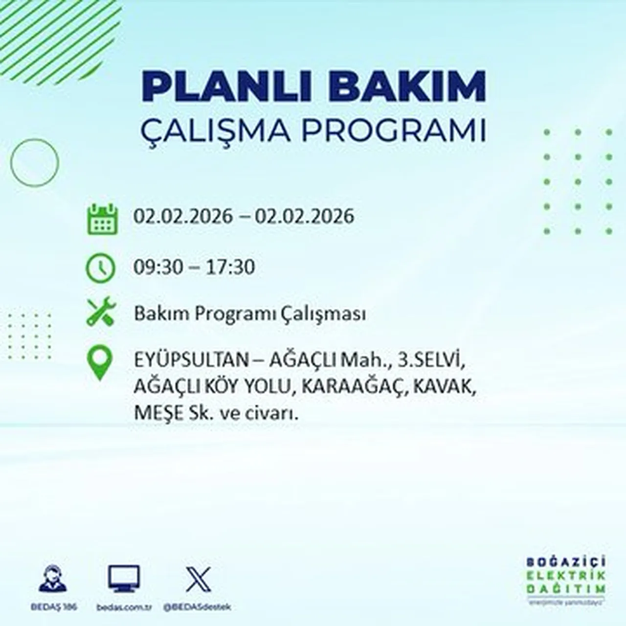İstanbulun birçok ilçesinde saatler sürecek! Elektrikler ne zaman gelecek? BEDAŞ ilçe ilçe paylaştı!