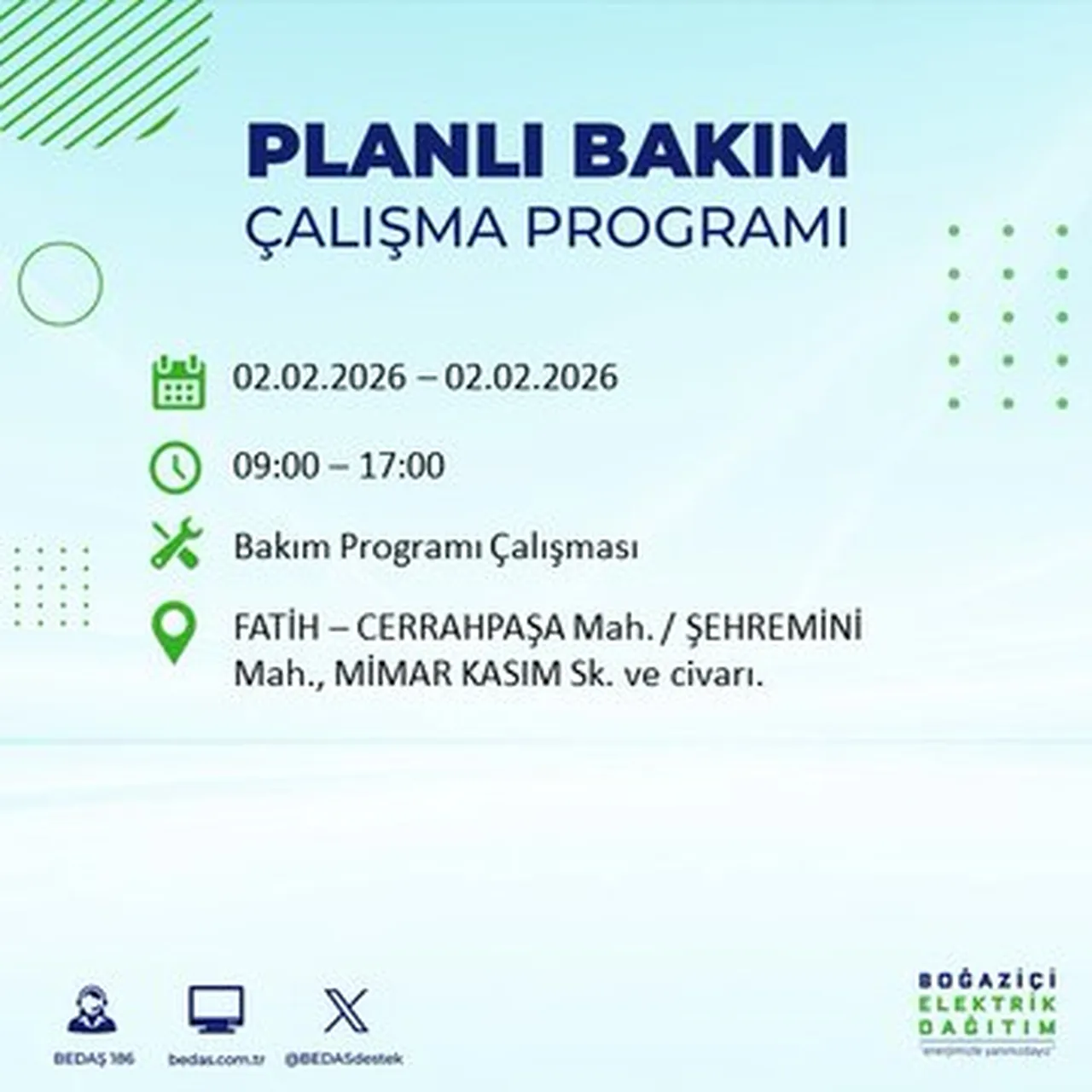 İstanbulun birçok ilçesinde saatler sürecek! Elektrikler ne zaman gelecek? BEDAŞ ilçe ilçe paylaştı!