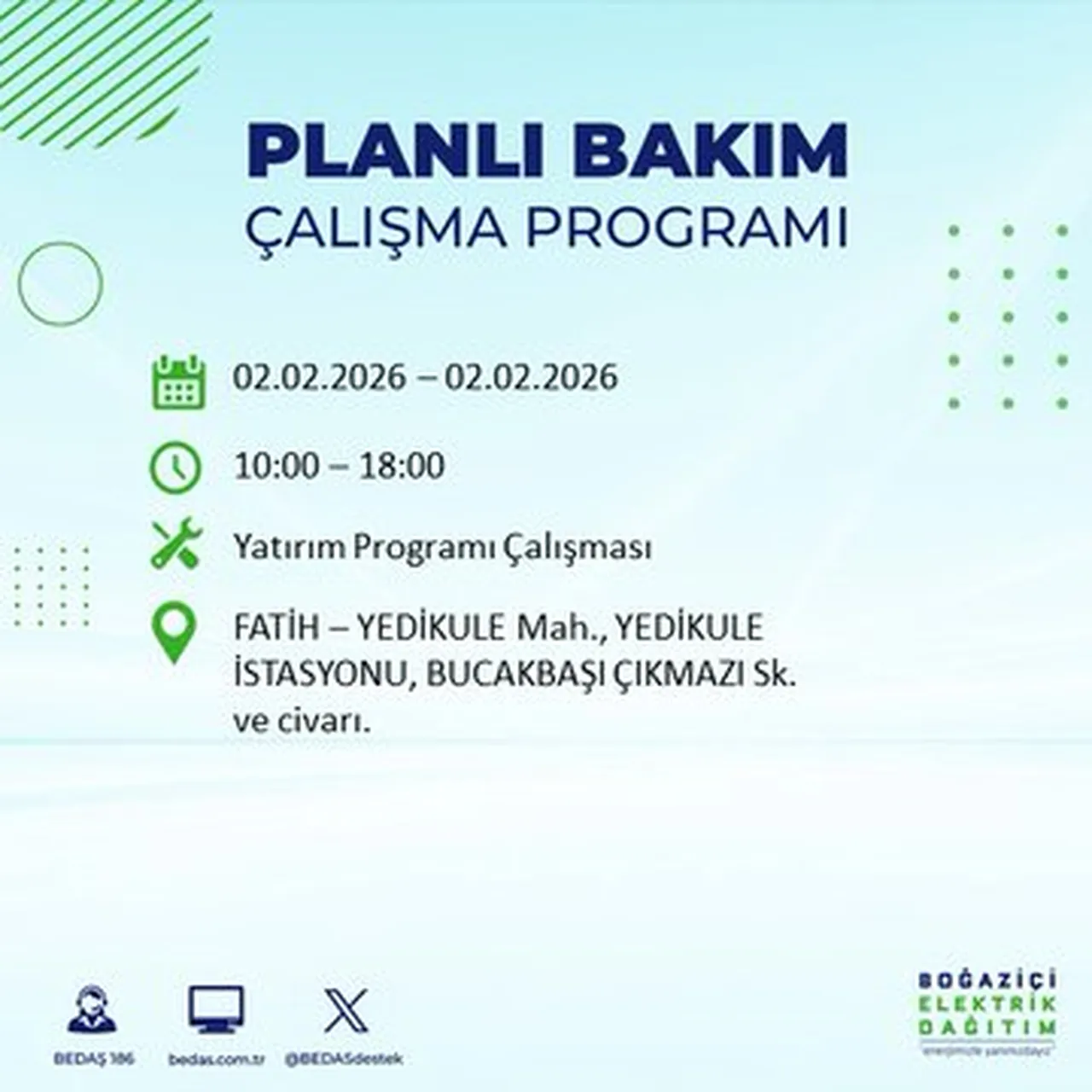 İstanbulun birçok ilçesinde saatler sürecek! Elektrikler ne zaman gelecek? BEDAŞ ilçe ilçe paylaştı!
