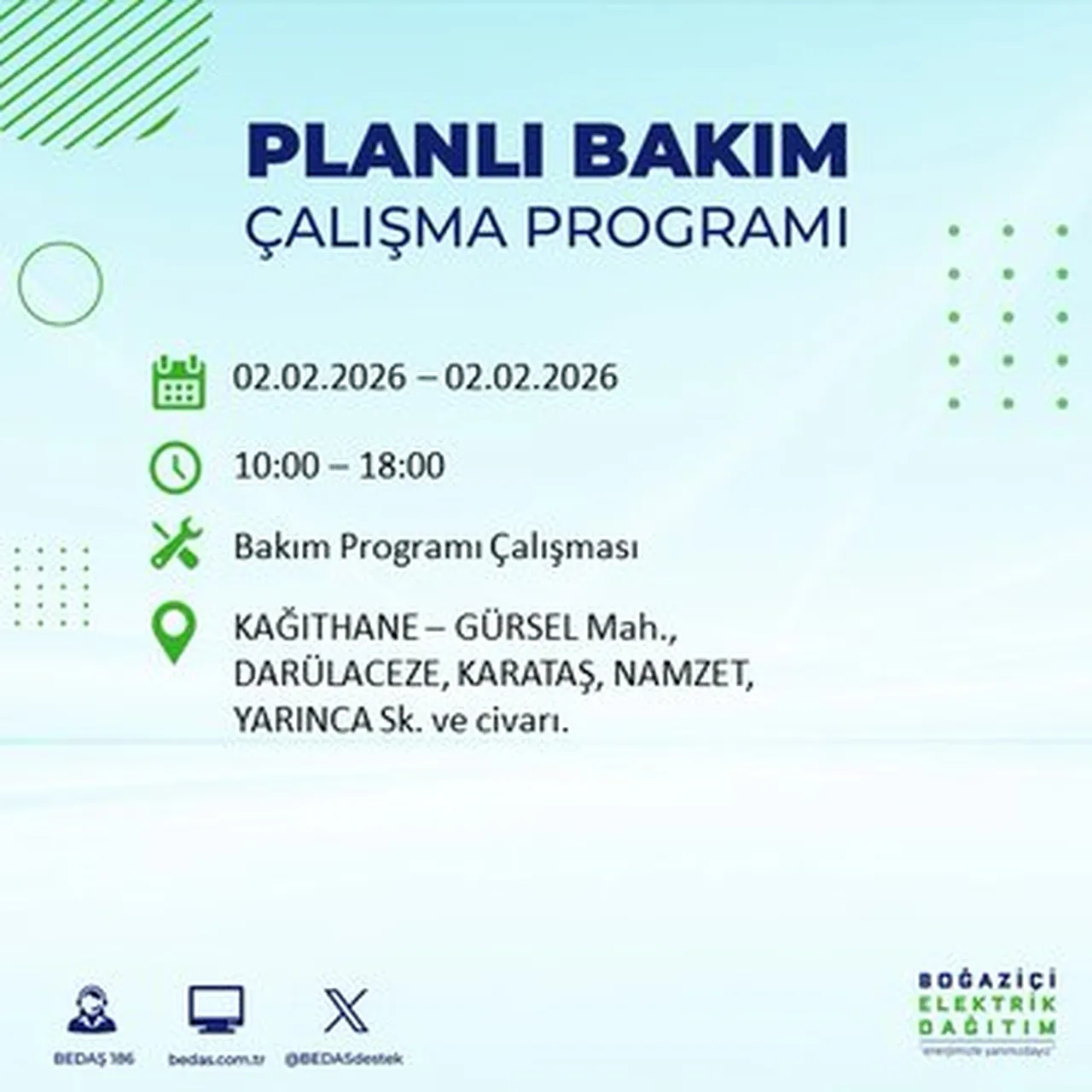 İstanbulun birçok ilçesinde saatler sürecek! Elektrikler ne zaman gelecek? BEDAŞ ilçe ilçe paylaştı!