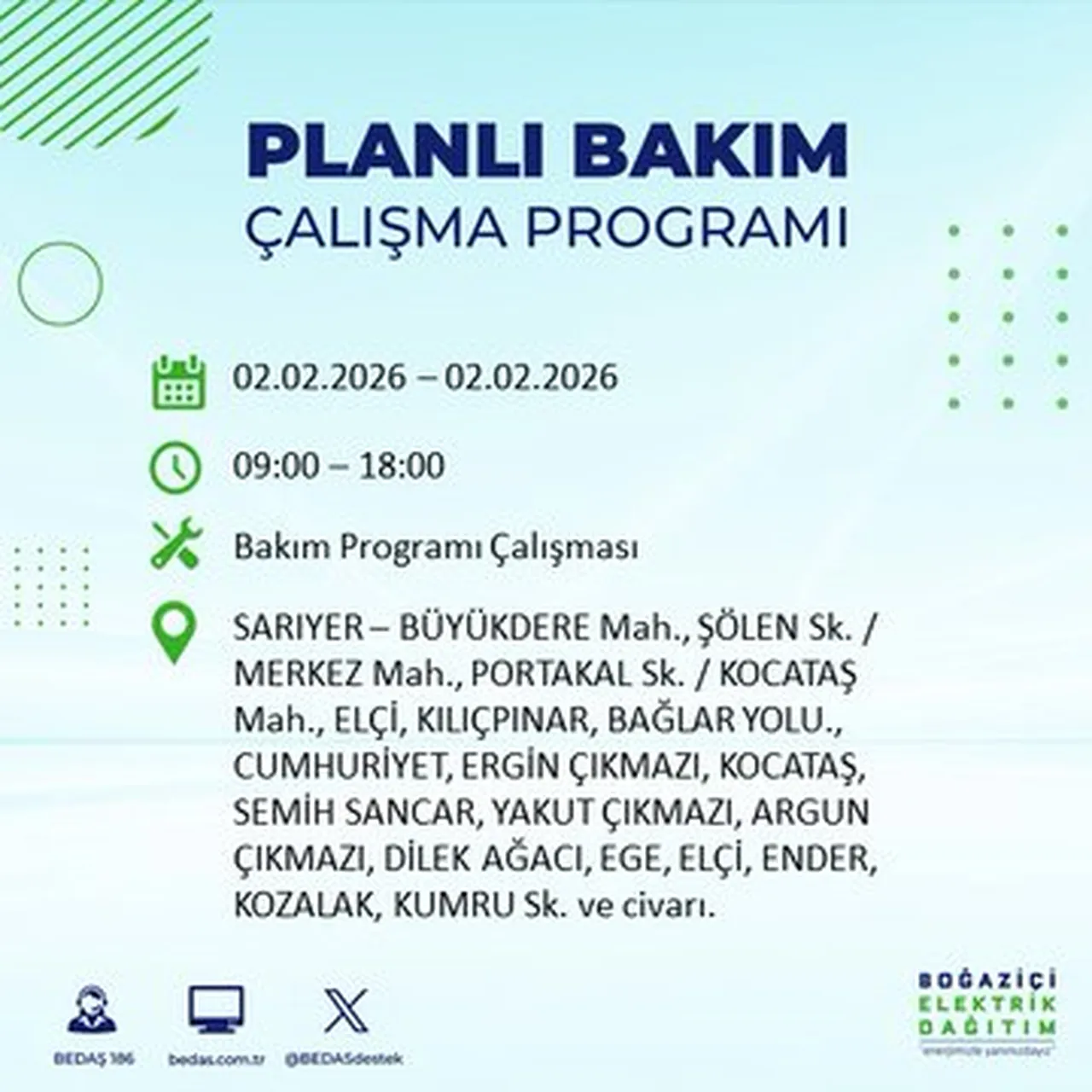 İstanbulun birçok ilçesinde saatler sürecek! Elektrikler ne zaman gelecek? BEDAŞ ilçe ilçe paylaştı!