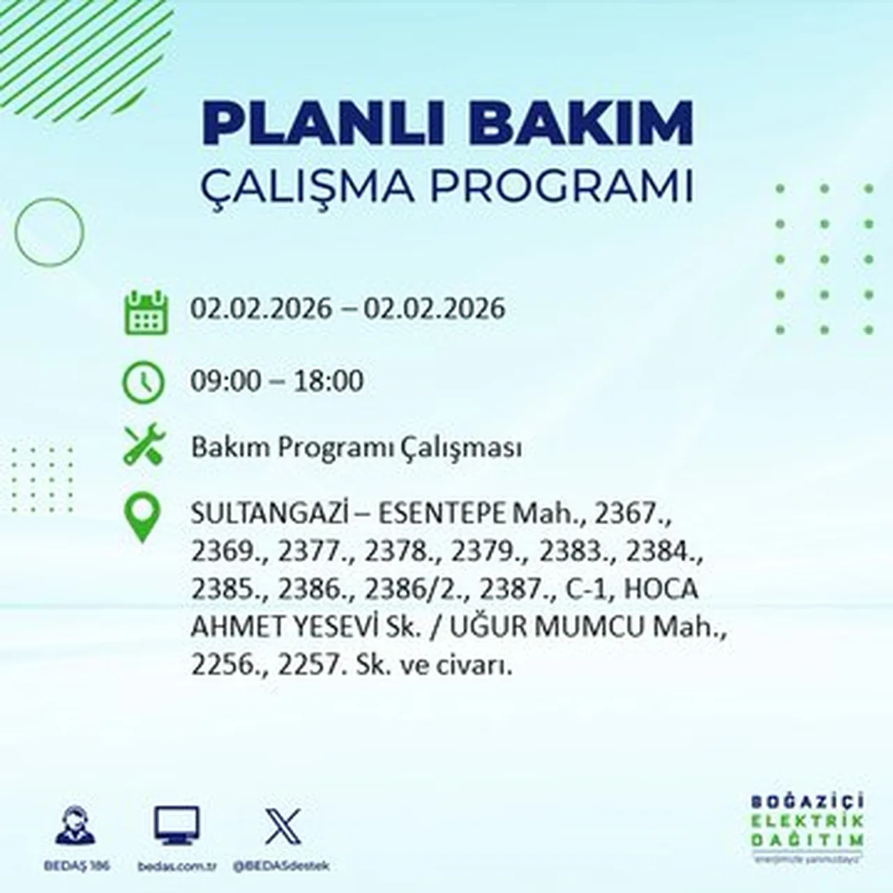 İstanbulun birçok ilçesinde saatler sürecek! Elektrikler ne zaman gelecek? BEDAŞ ilçe ilçe paylaştı!