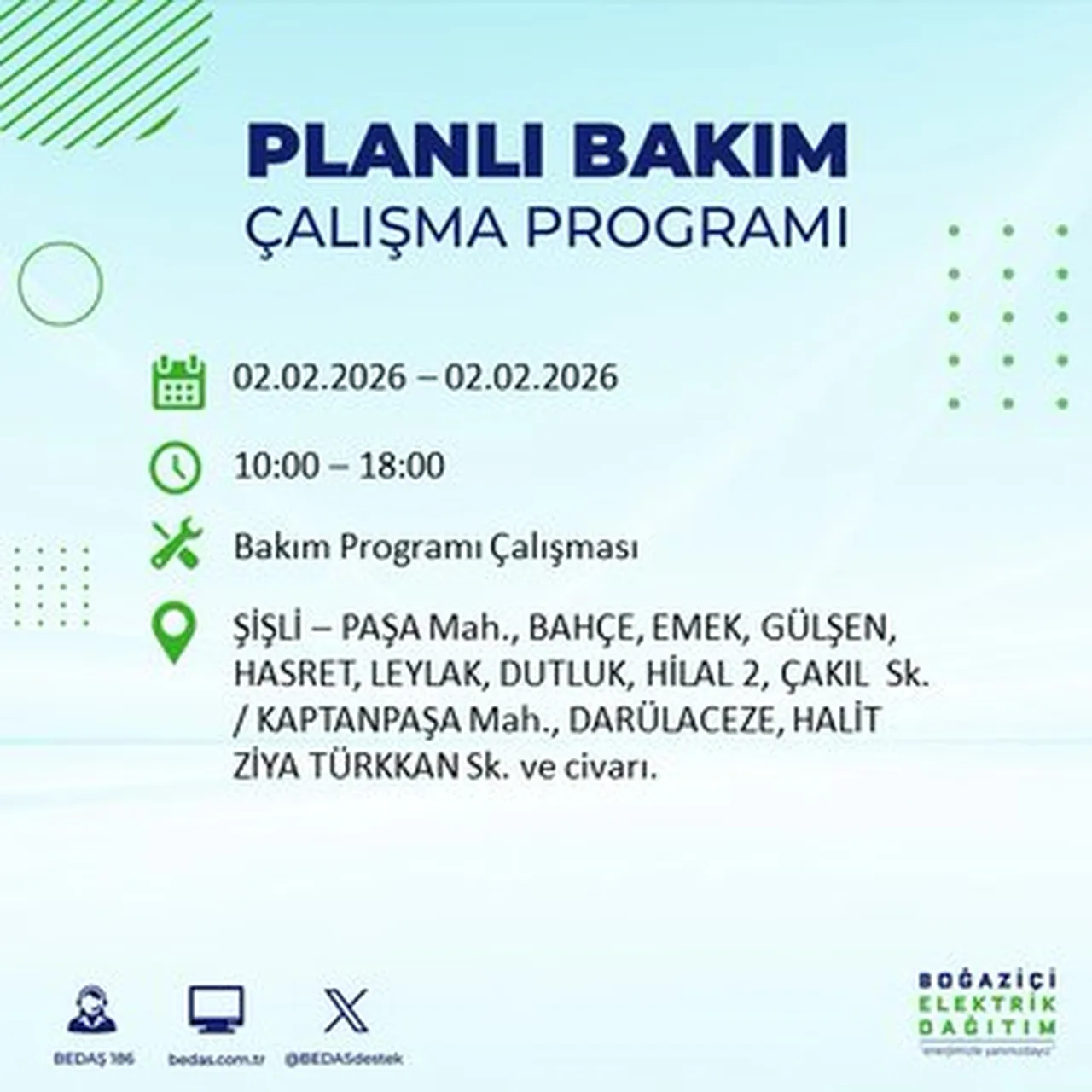 İstanbulun birçok ilçesinde saatler sürecek! Elektrikler ne zaman gelecek? BEDAŞ ilçe ilçe paylaştı!