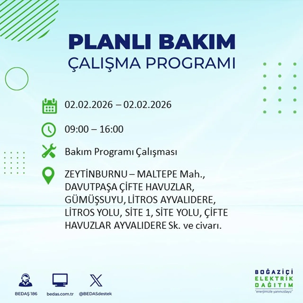 İstanbulun birçok ilçesinde saatler sürecek! Elektrikler ne zaman gelecek? BEDAŞ ilçe ilçe paylaştı!