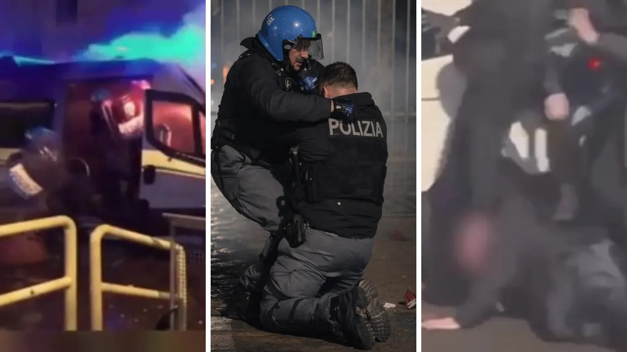 İtalya'da kültür merkezi kapatıldı, sokaklar savaş alanına döndü: 11 polis yaralı, gözaltılar var