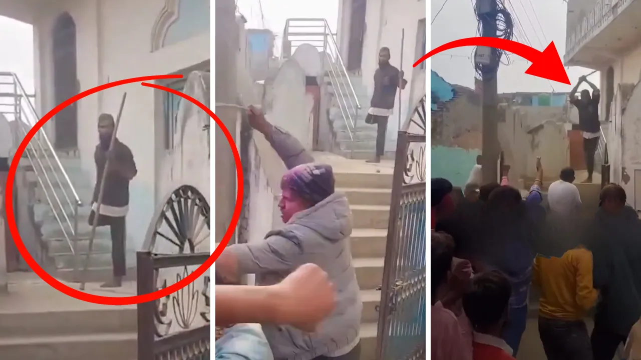 Nepal'de camiye çirkin saldırı! Engelli vatandaş kahramanlık hikayesi yazdı, o anlar kamerada