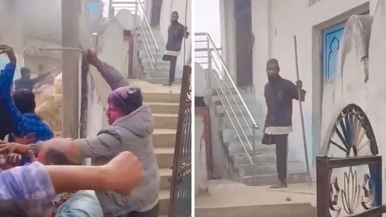 Nepalde camiye çirkin saldırı! Engelli vatandaş kahramanlık hikayesi yazdı, o anlar kamerada