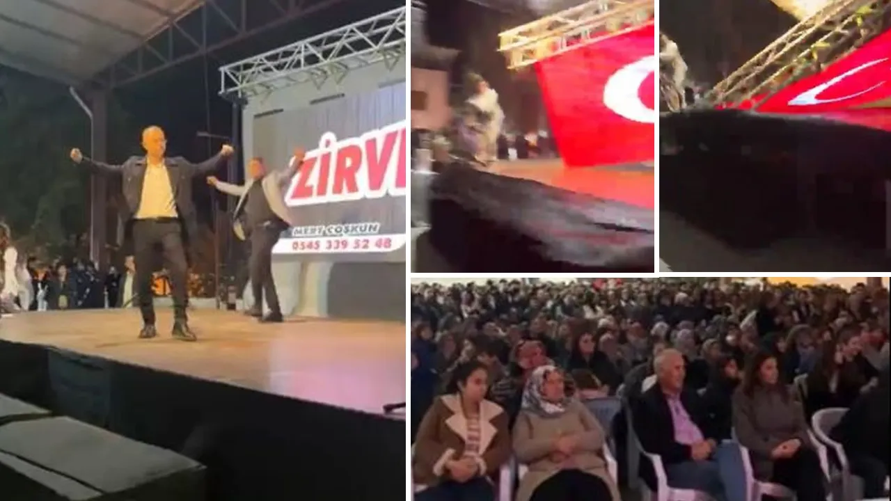 Zeybek oynamak için sahneye çıkmıştı... Belediye başkanı ölümden döndü!