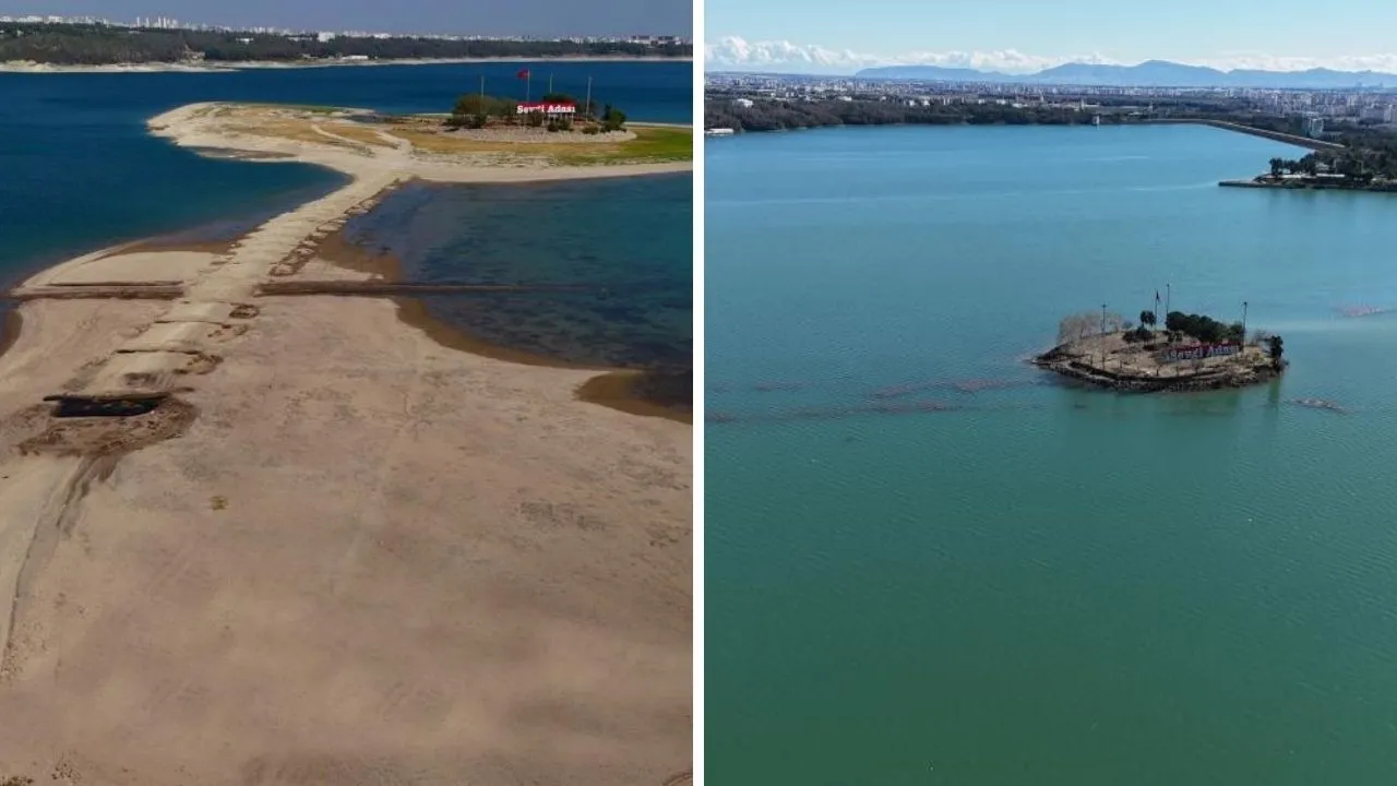 50 günde 1 yıllık yağmur yağdı! Sevgi Adası yolu tekrar sular altında