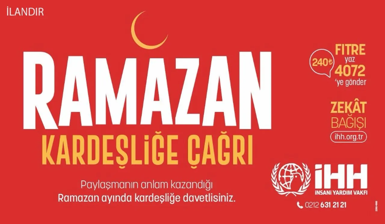 Ramazan kardeşliğe çağrı