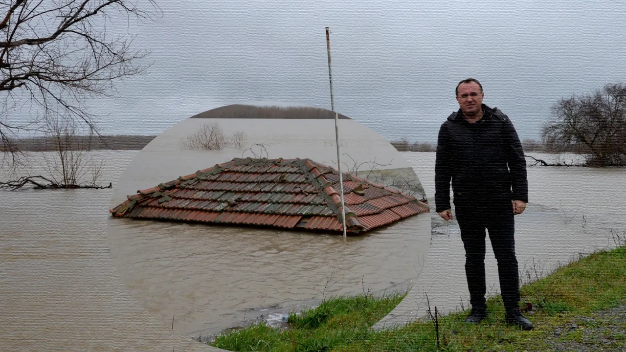 Edirne'de taşkın kabusu geri döndü! Köprüler kapatıldı, sular yerleşim yerine dayandı