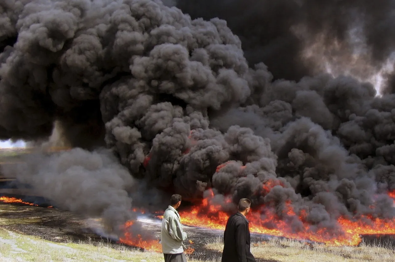 Kerkük’te gaz hattında korkutan patlama! Alevler gökyüzüne yükseldi 