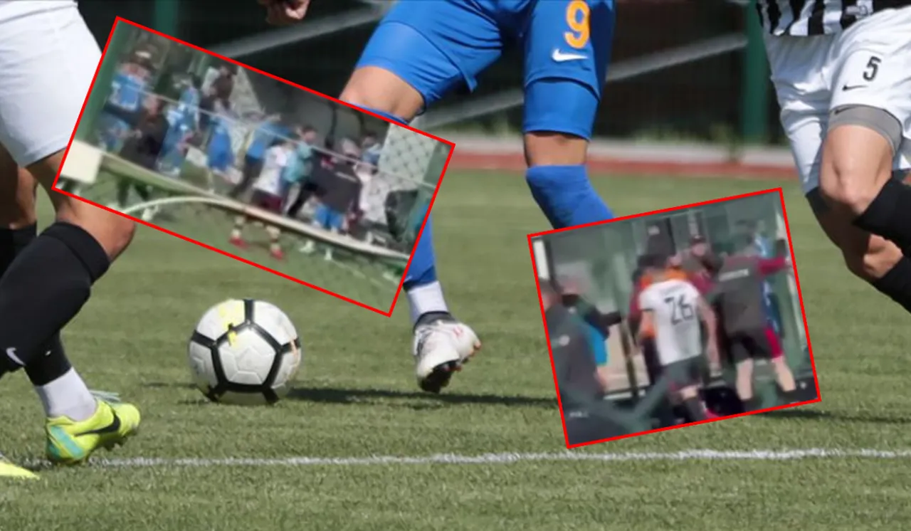 Ortalık savaş alanına döndü! Kırmızı kart yedi, rakibe saldırdı