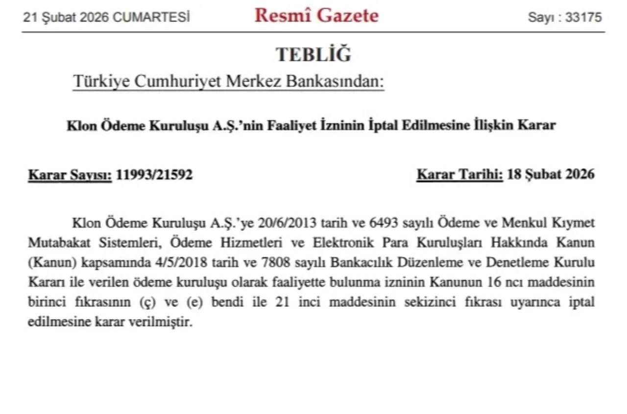 Üç elektronik para kuruluşunun faaliyeti iptal edildi! Karar Resmi Gazete'de