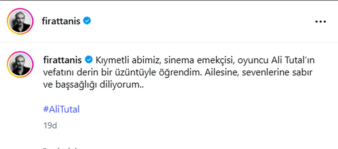 Beyin kanaması geçirmişti! Usta oyuncu Ali Tutal hayatını kaybetti