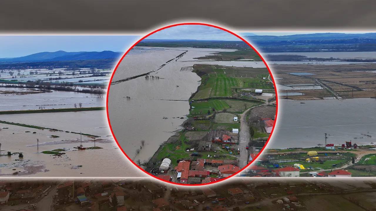 Edirne’de felaket sonrası kabus gibi manzara! Köyleri, arazileri su yuttu